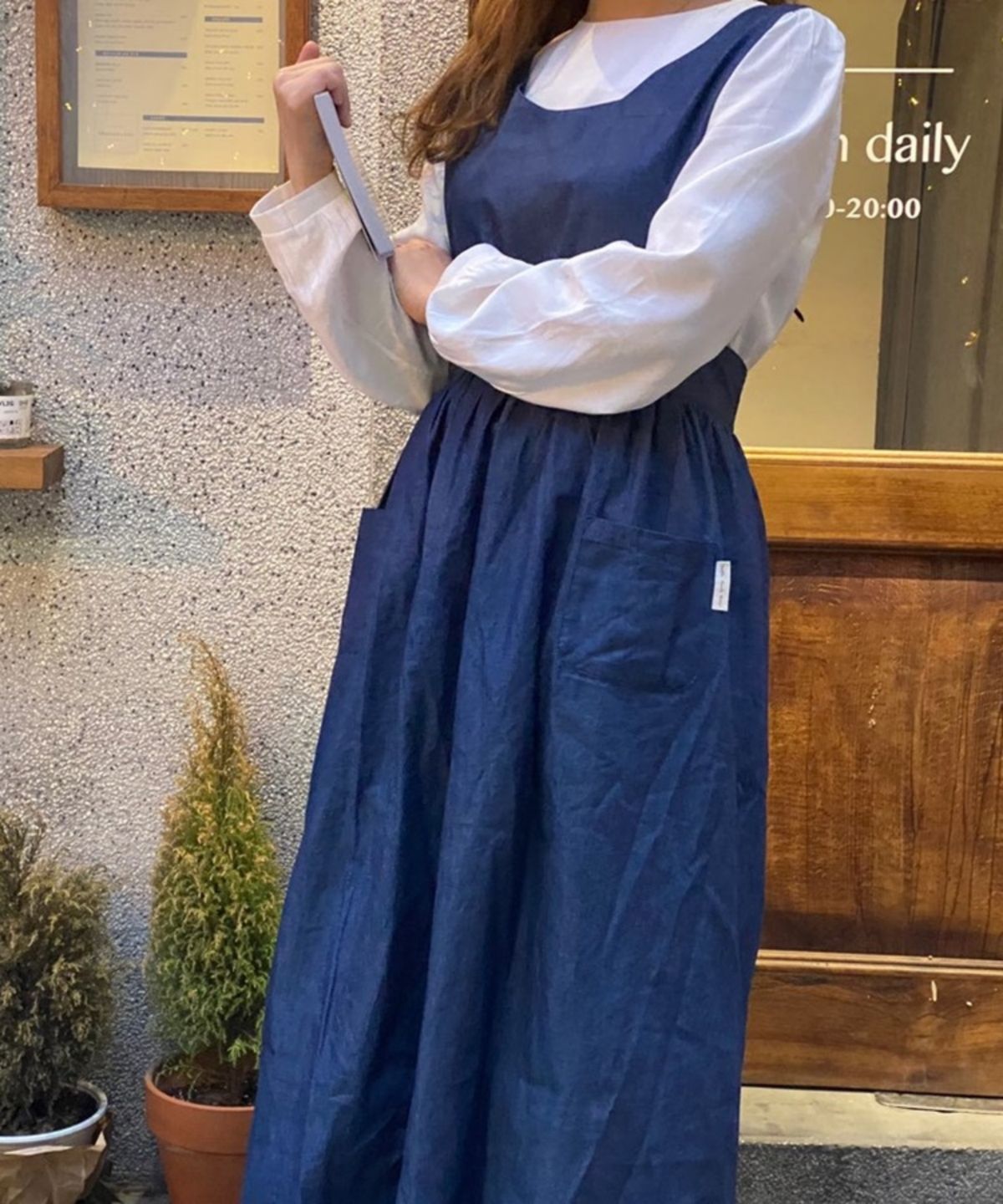 하울스홈(HAULSHOME) 프리진 레이어드 원피스형 에이프런 앞치마