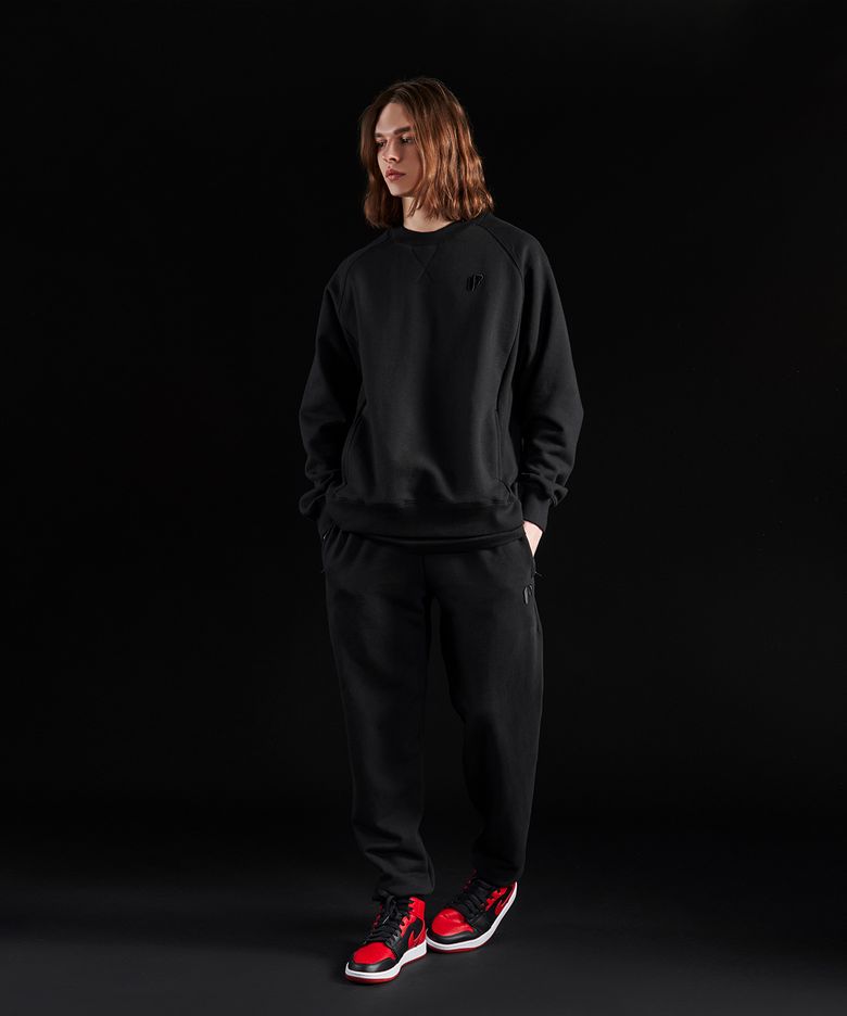 에센셜 F 로고 스웻팬츠_Men (Black)