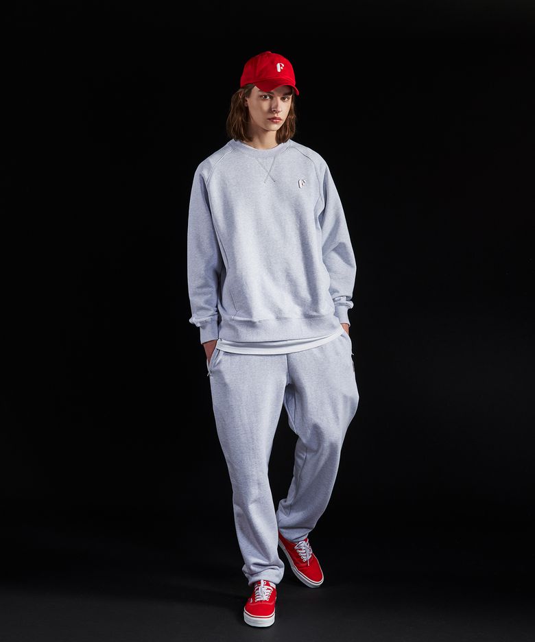 에센셜 F 로고 스웻팬츠_Men (Grey)