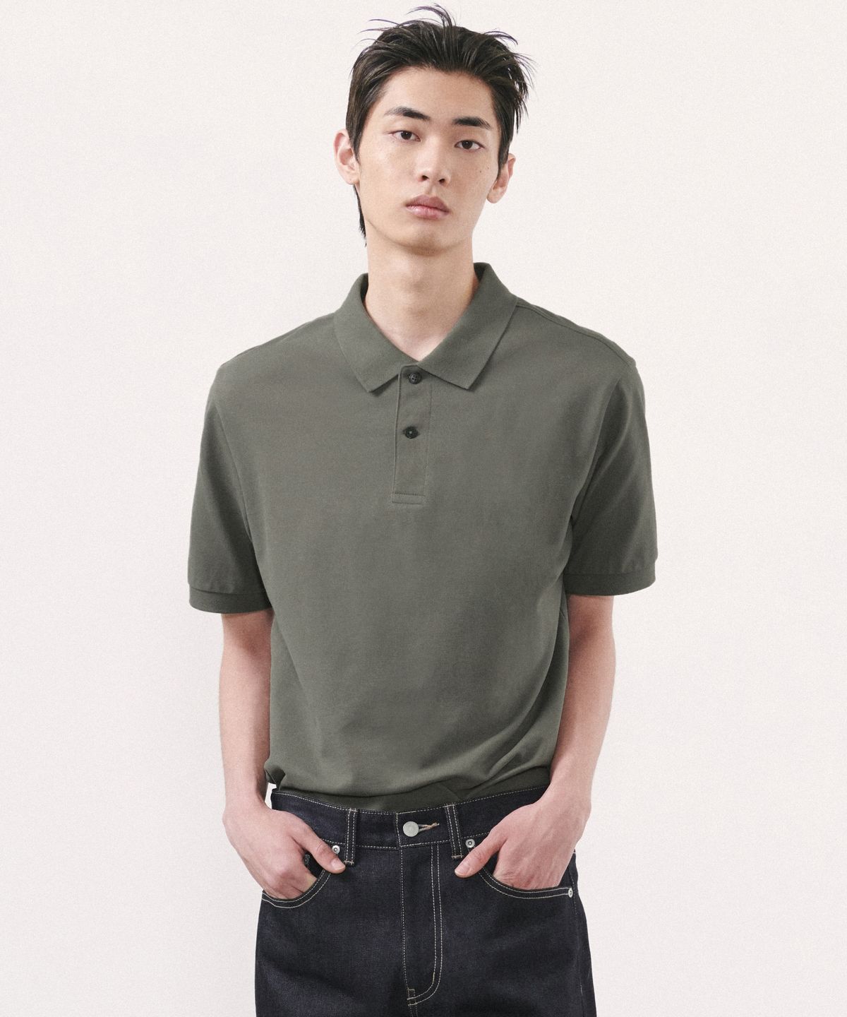 무신사 스탠다드(MUSINSA STANDARD) 베이식 피케 폴로 셔츠 [더스티 카키]