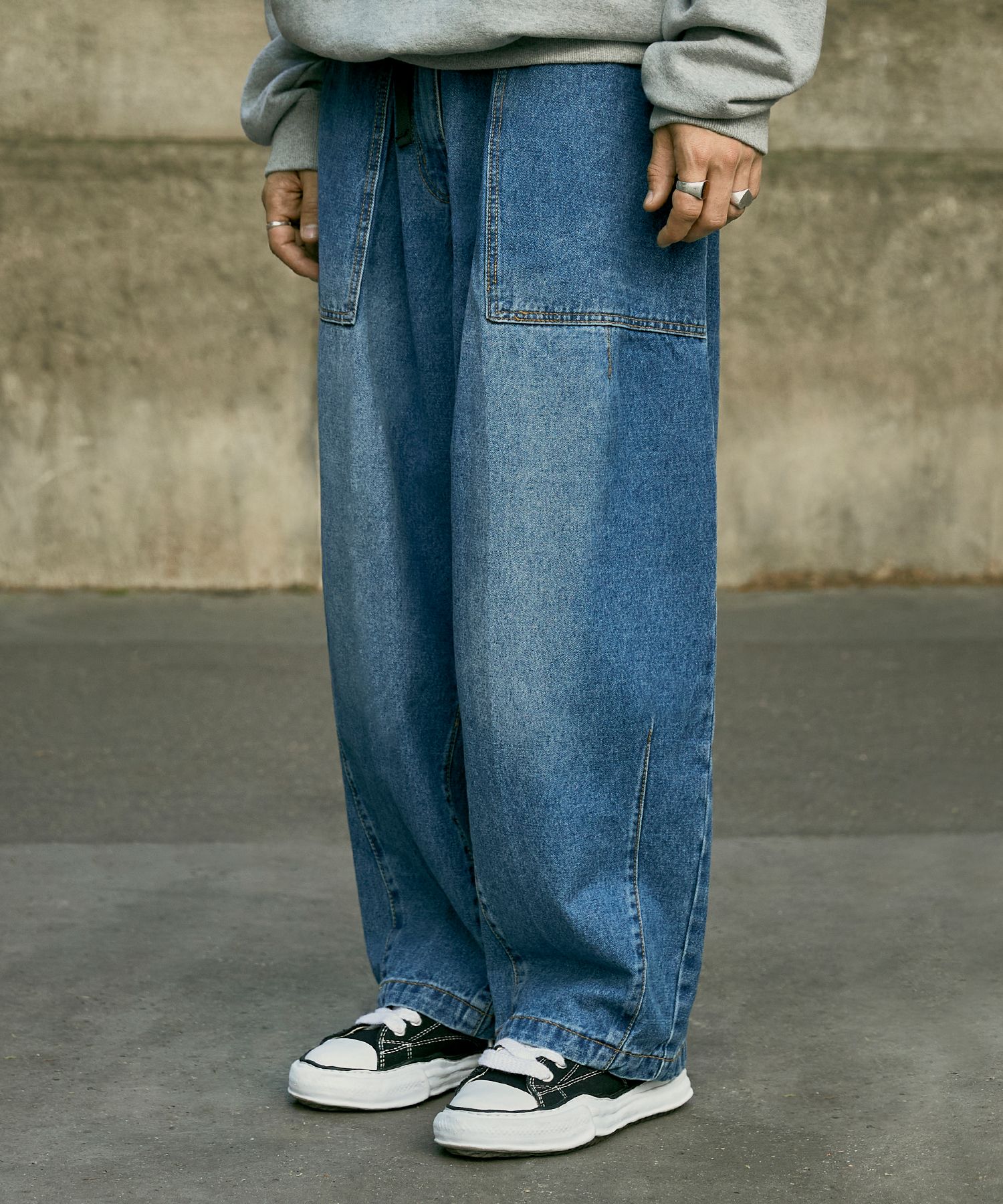 【MINIMAL PROJECT】Washed Fatigue Balloon Denim Pants/MDP105 org.jpg