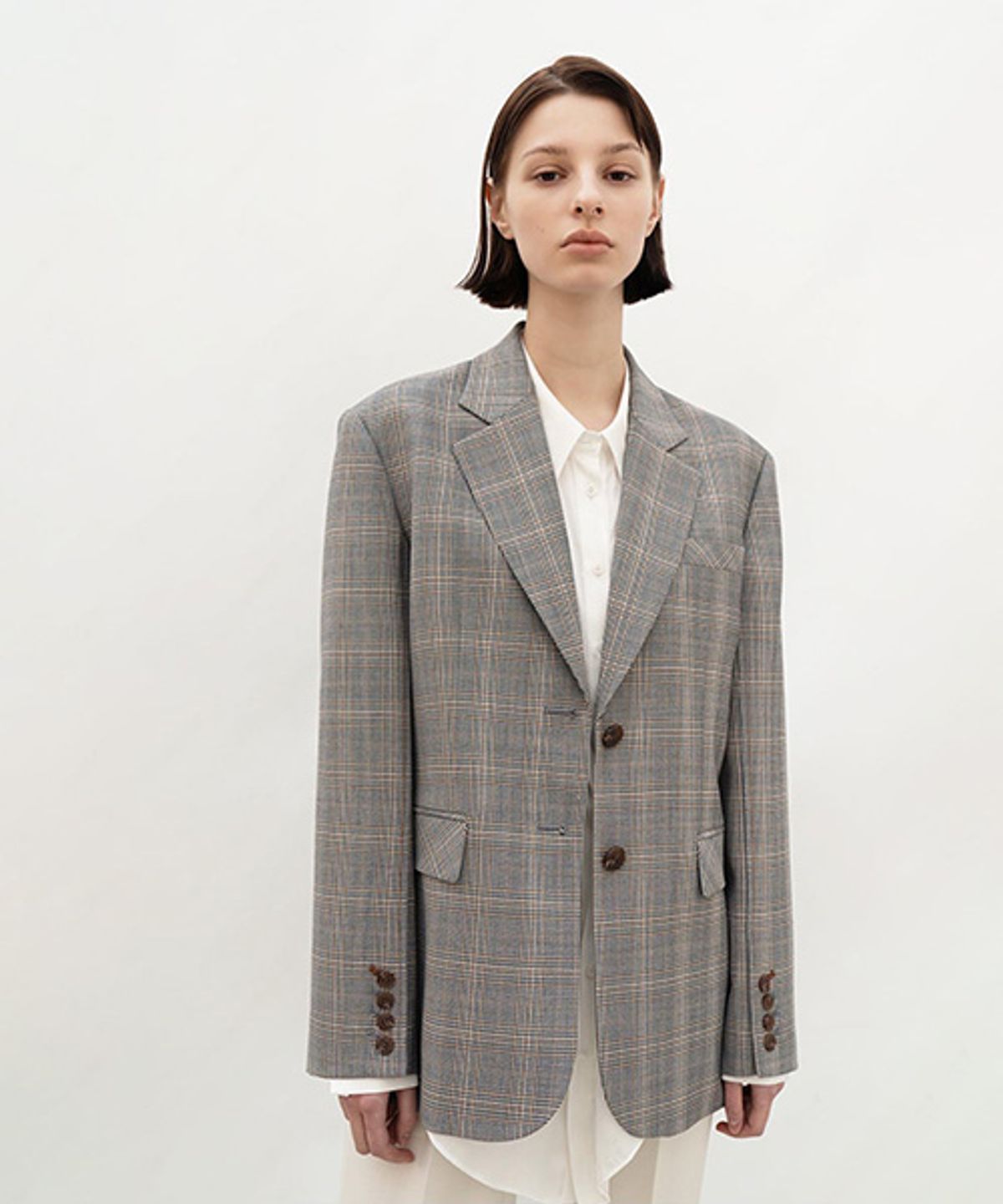 아바몰리(AVA MOLLI) SLEEVE SWITCH JK (GREY BROWN)