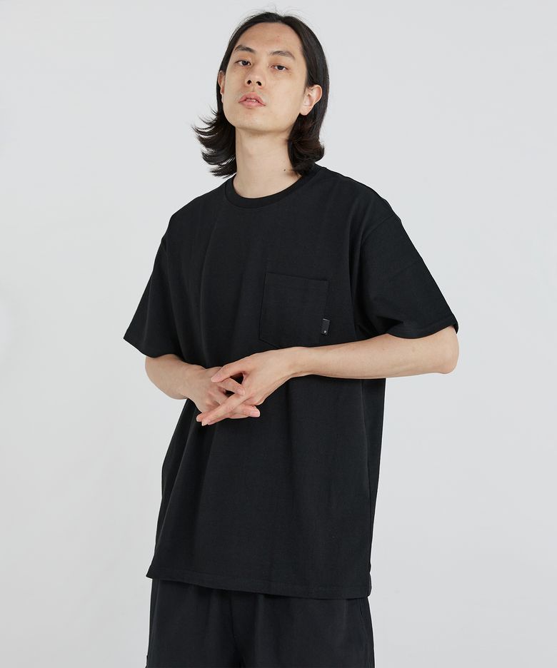 레프트 포켓 티셔츠 [블랙]