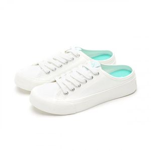 헤이온 베이직 캔버스 뮬 스니커즈 화이트