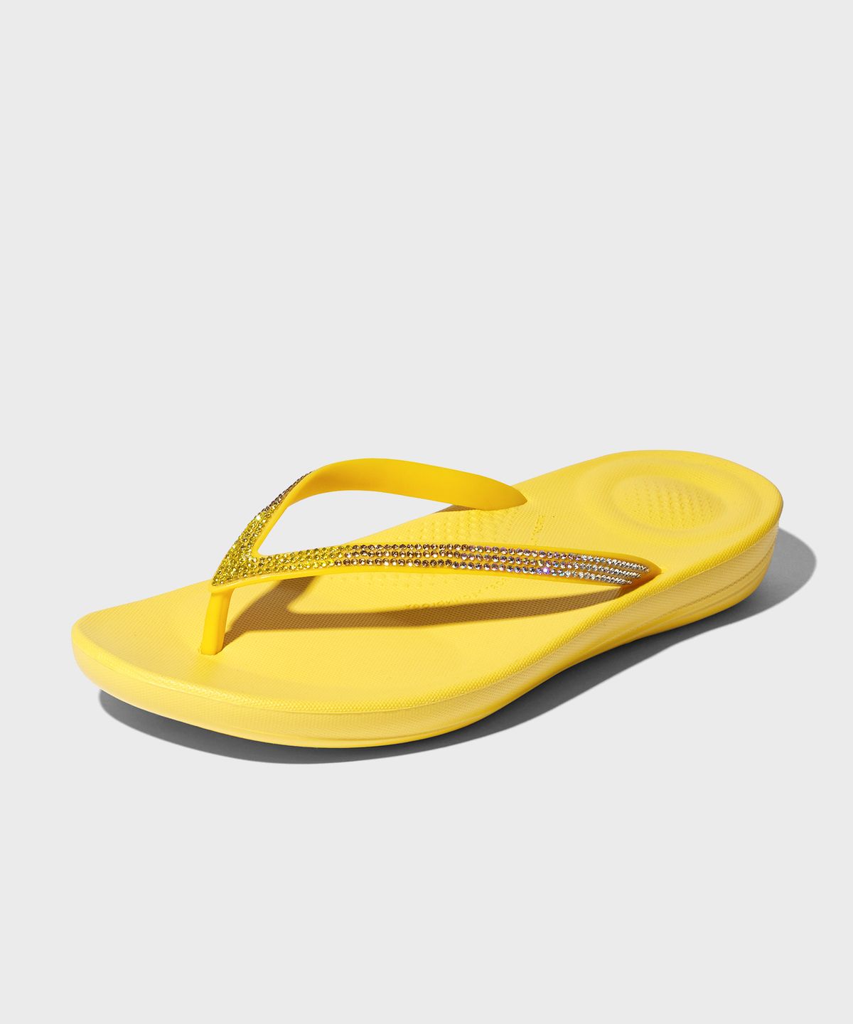 핏플랍(FITFLOP) 아이쿠션 옴브레 스파클 쪼리 Sunshine Yellow