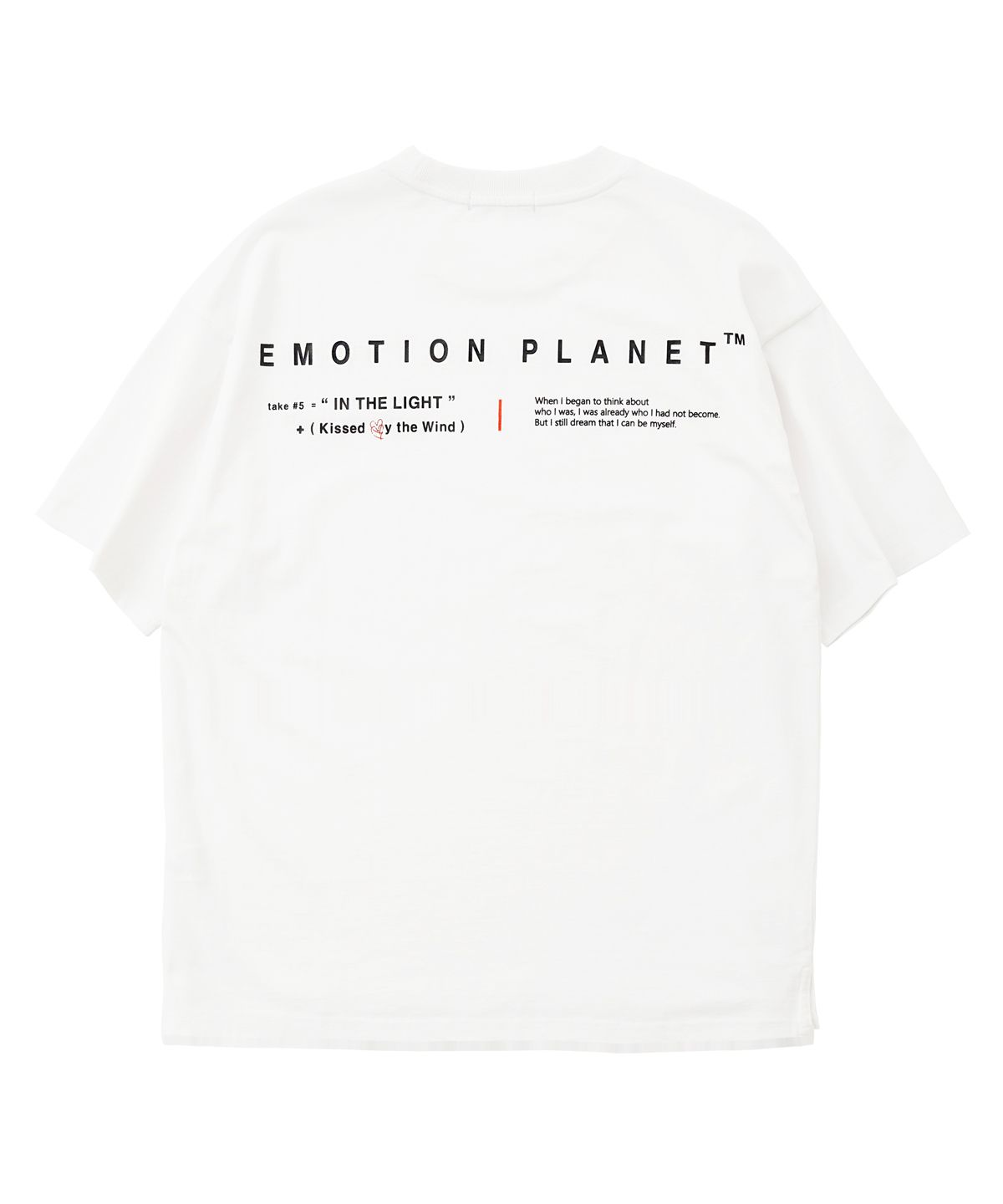 이모션플래닛(EMOTION PLANET) 키스 바이 윈드  반팔 티셔츠(화이트)