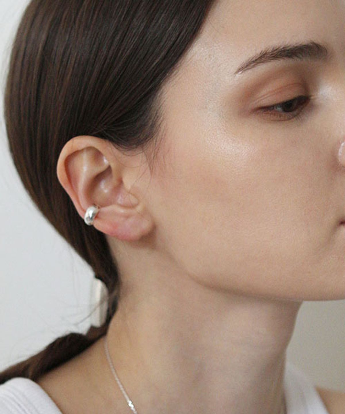 티오유(TOU) [Silver925]TN017 Sleek new moon line earcuff