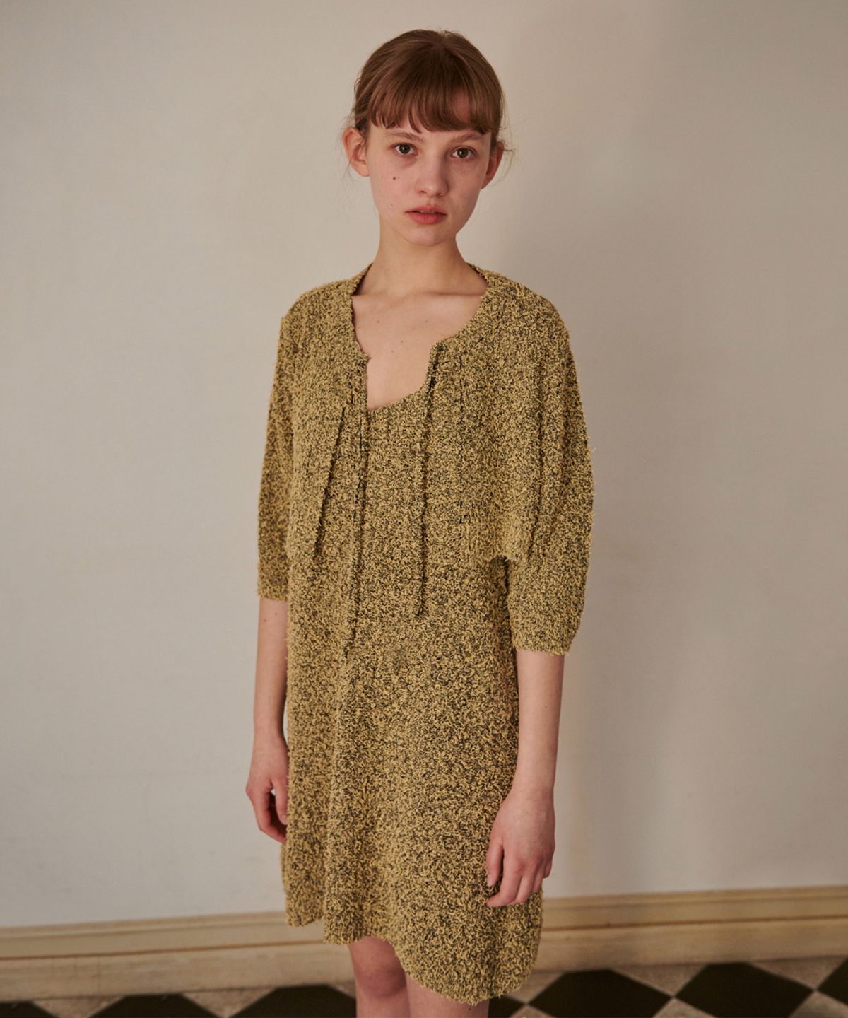 시눈(SINOON) FRISE KNIT CARDIGAN