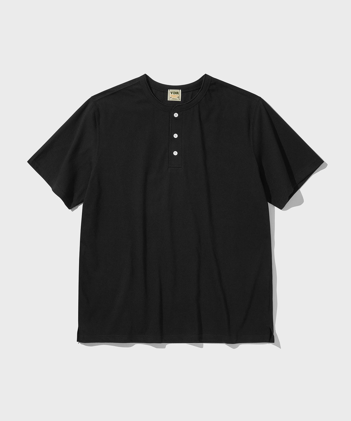 비디알(VDR) COZY HENLY NECK T-SHIRT [Black Night]