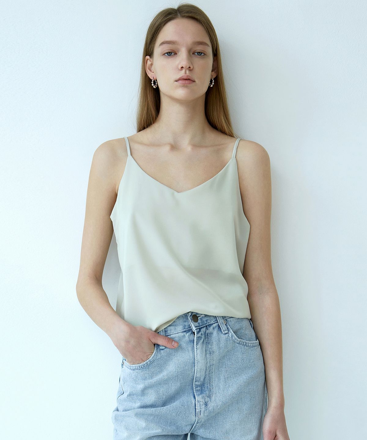 닉앤니콜(NICK&NICOLE) MATT SATIN SLEEVELESS_MINT