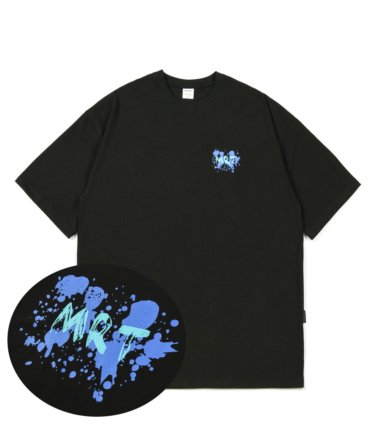 마르트(MARRT) PAINTING T-SHIRT black