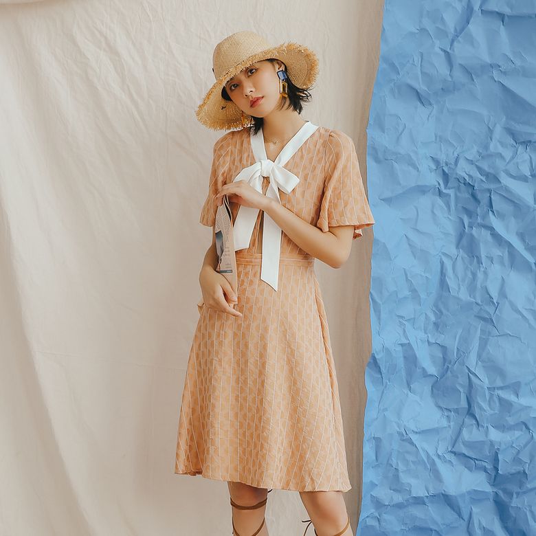 Shine ribbon one piece