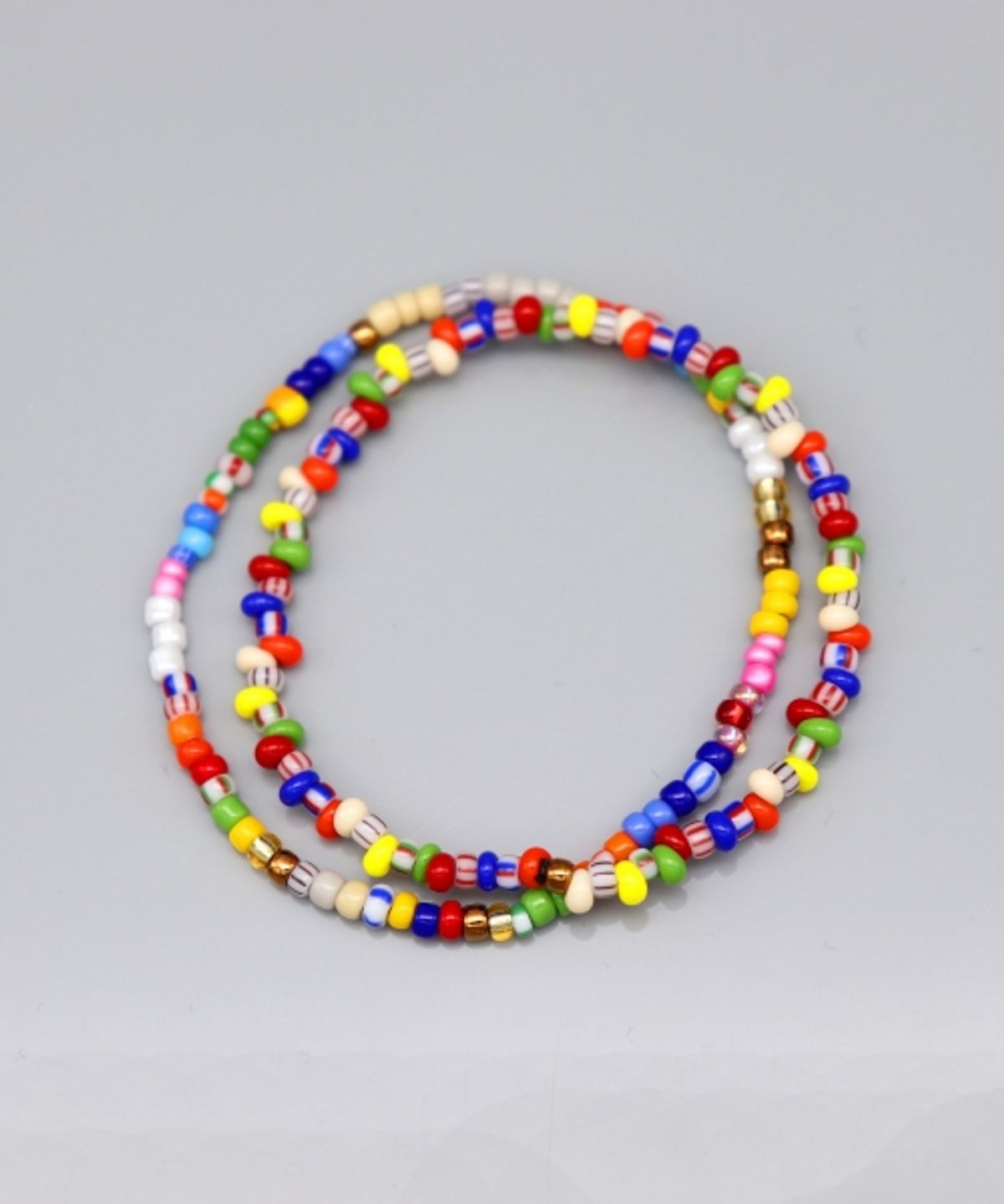봉보(BONBEAU) Mix and Match layered candy beads Bracelet 믹스 앤 매치 레이어드 구슬 비즈 팔찌