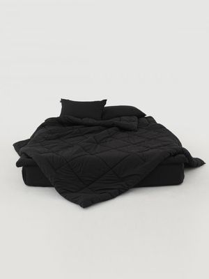 알러지케어 블랙 마이크로 차렵이불