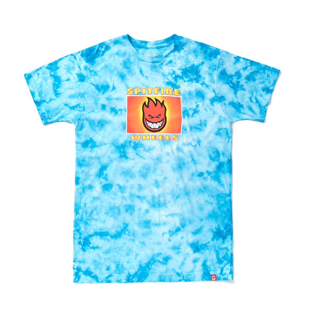 스핏파이어(SPITFIRE) SPITFIRE LABEL S/S T-Shirt - BLUE CRYSTAL WASH/MULTI-COLORED 51010691A