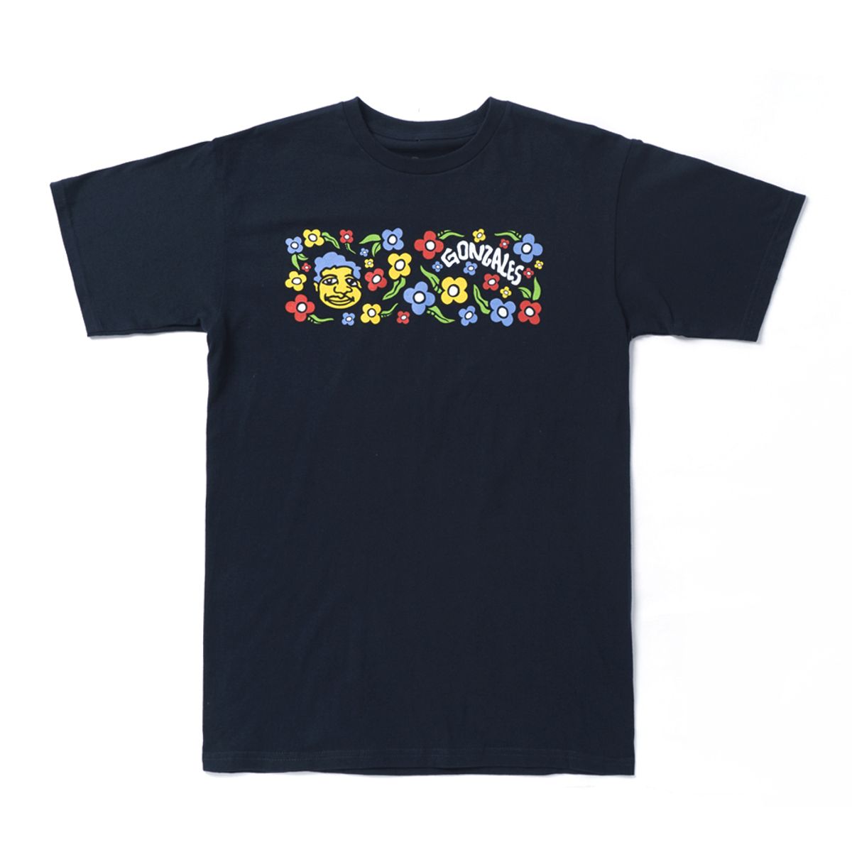 크루키드(KROOKED) SWEATPANTS S/S T-Shirt - NAVY/MULTI-COLORED 51023063O