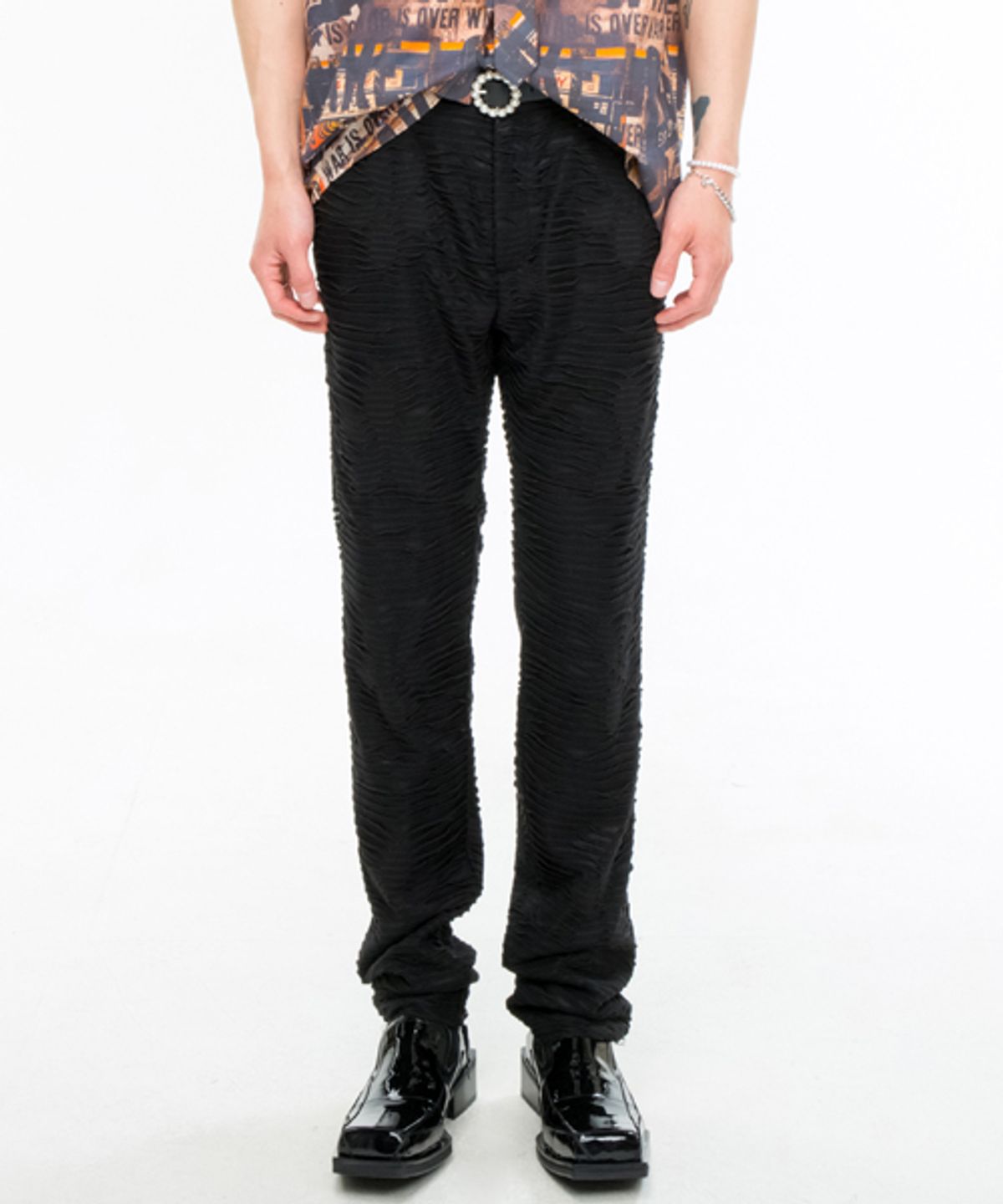 그레이티스트(THE GREATEST) Wrinkle Pants BLACK