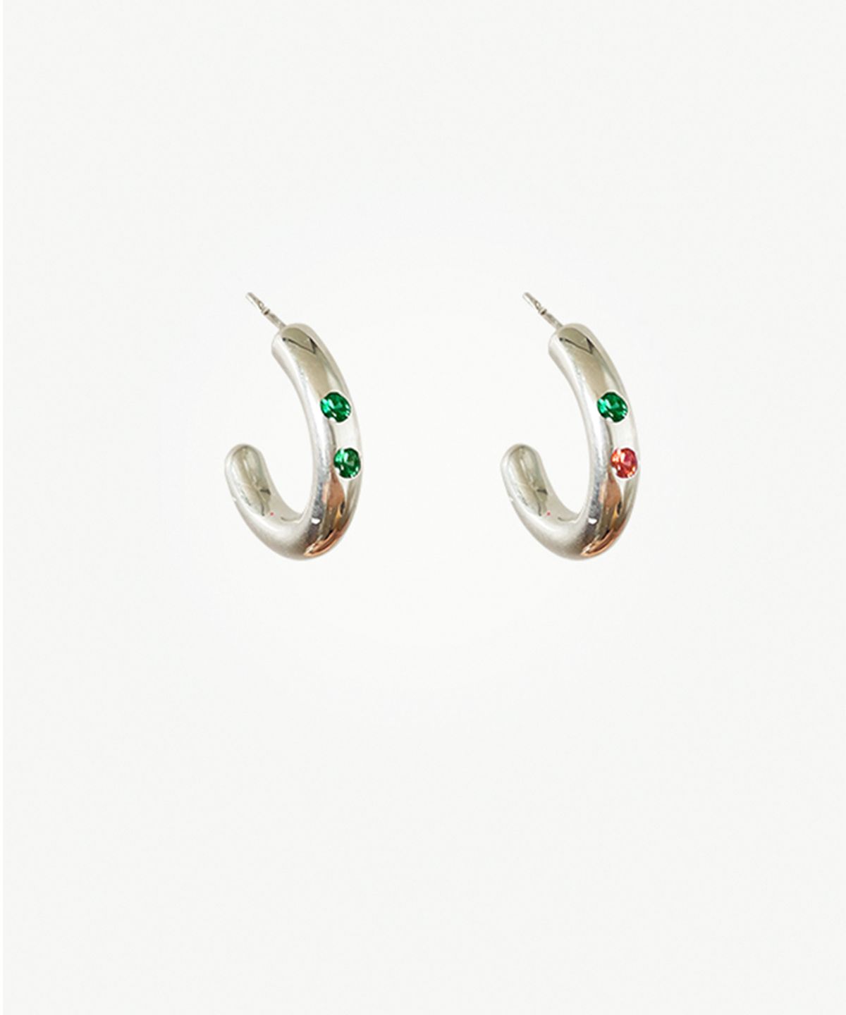 누아보(NUAVO) Emerald or orange hoop