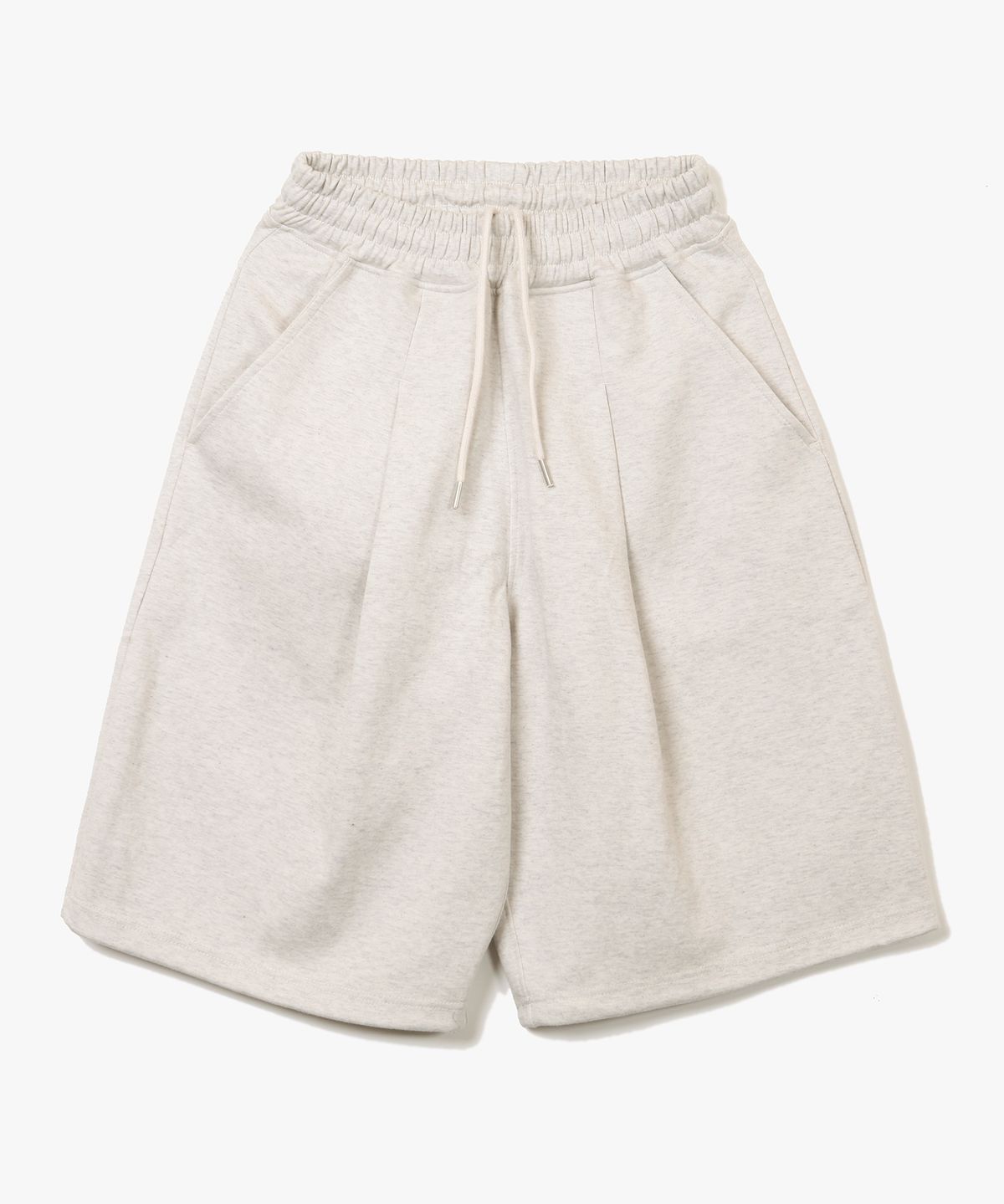 제로(XERO) Deep One Tuck Sweat Shorts [Oatmeal]