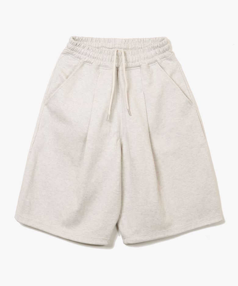 Deep One Tuck Sweat Shorts [Oatmeal]
