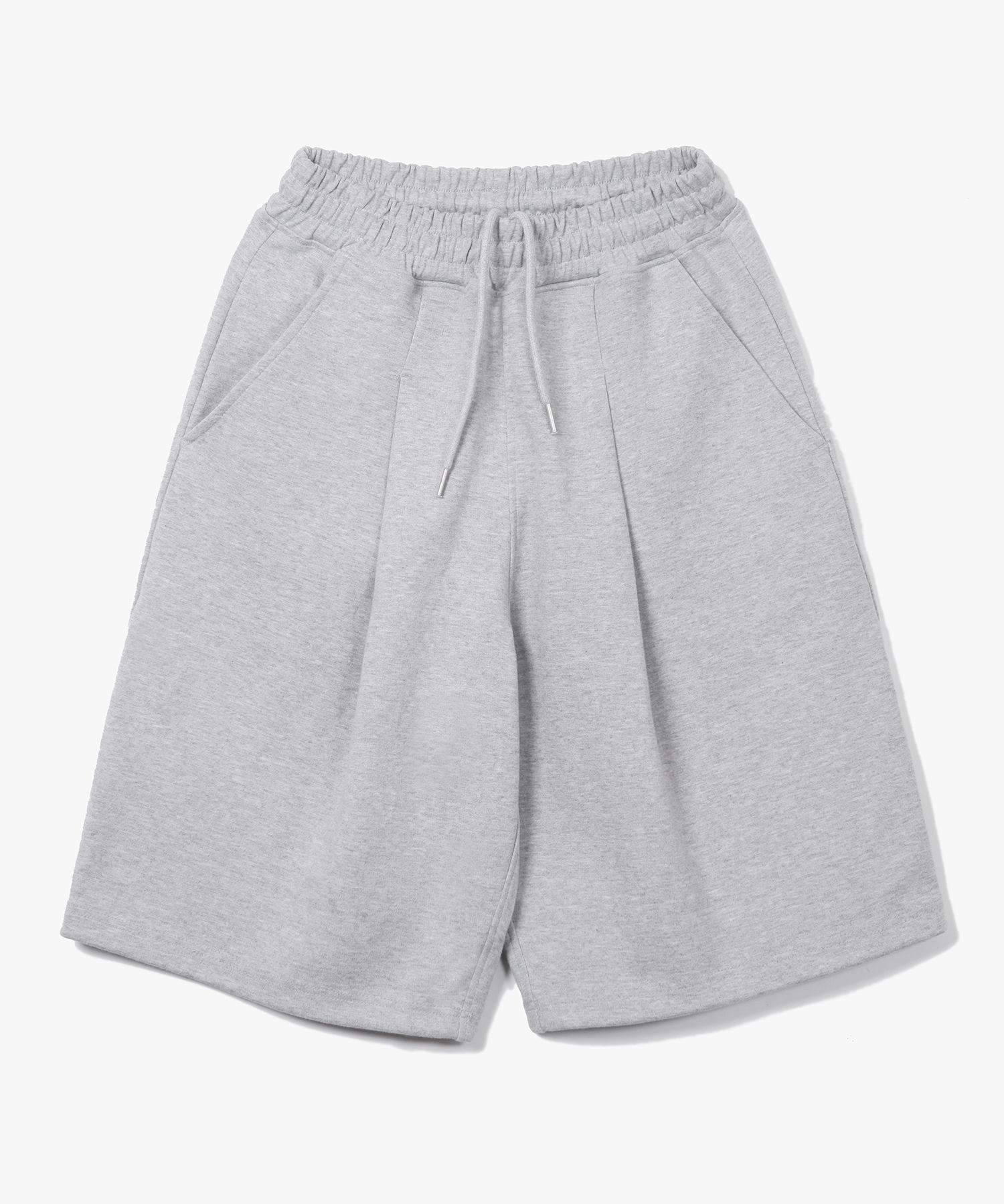 XERO_Deep One Tuck Sweat Shorts [Grey]