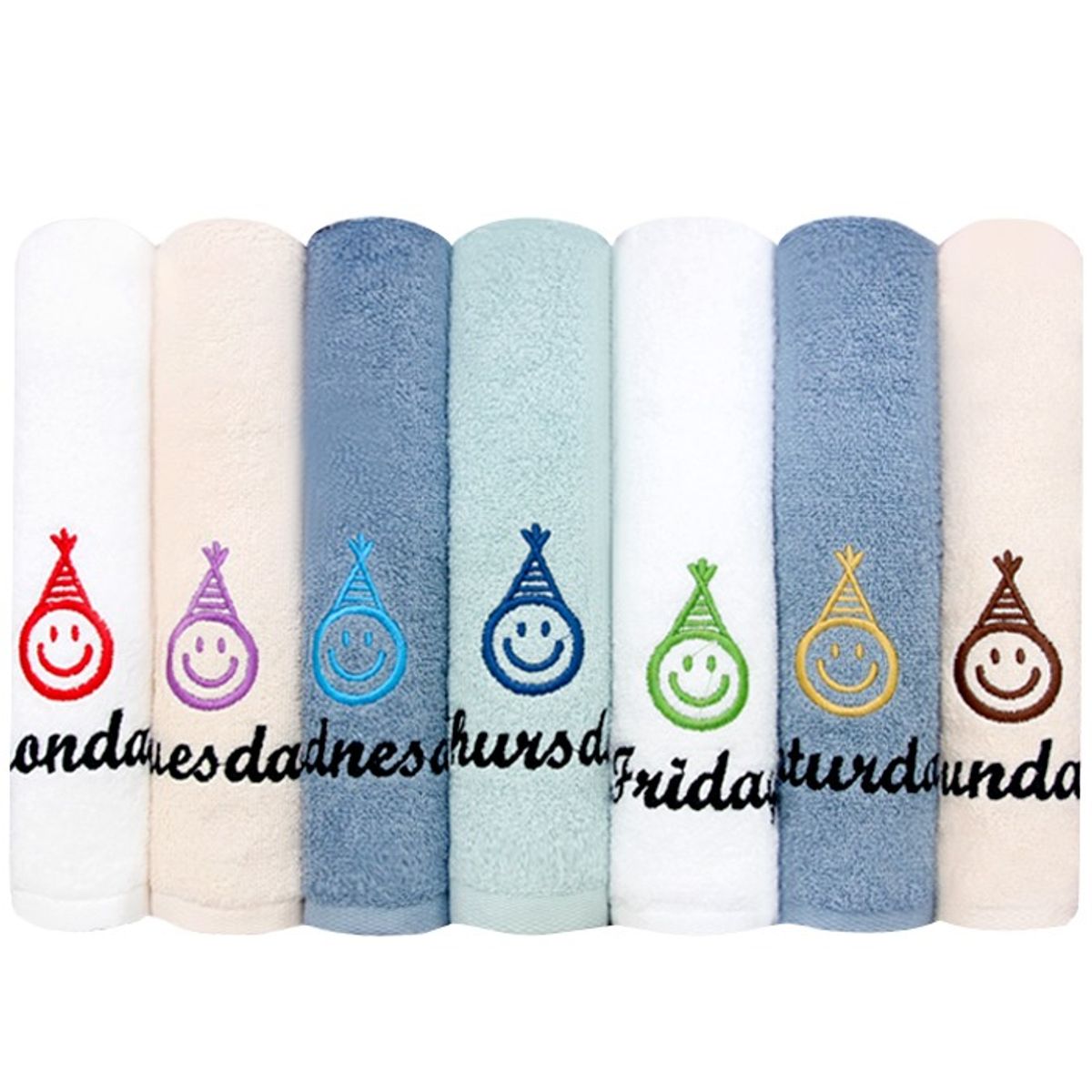 송월타올(SONGWOL TOWEL) 고깔요일타올 7매