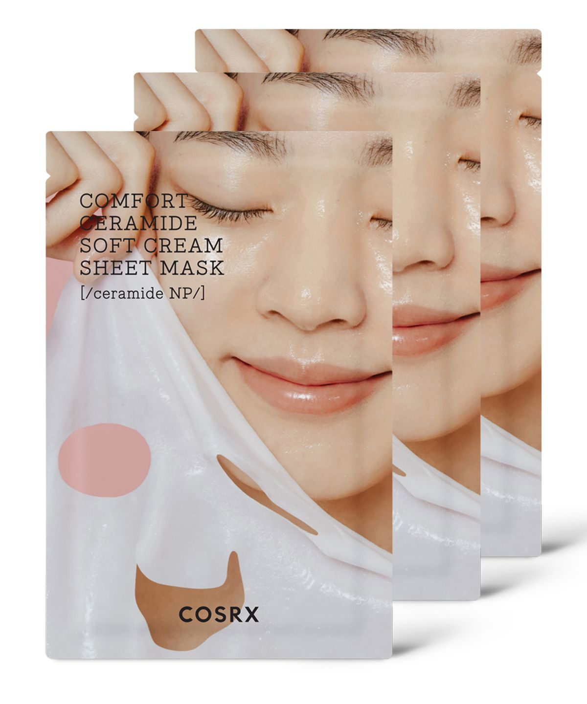 코스알엑스(COSRX) 밸런시움 컴포트 세라마이드 소프트 크림 시트 마스크 3ea