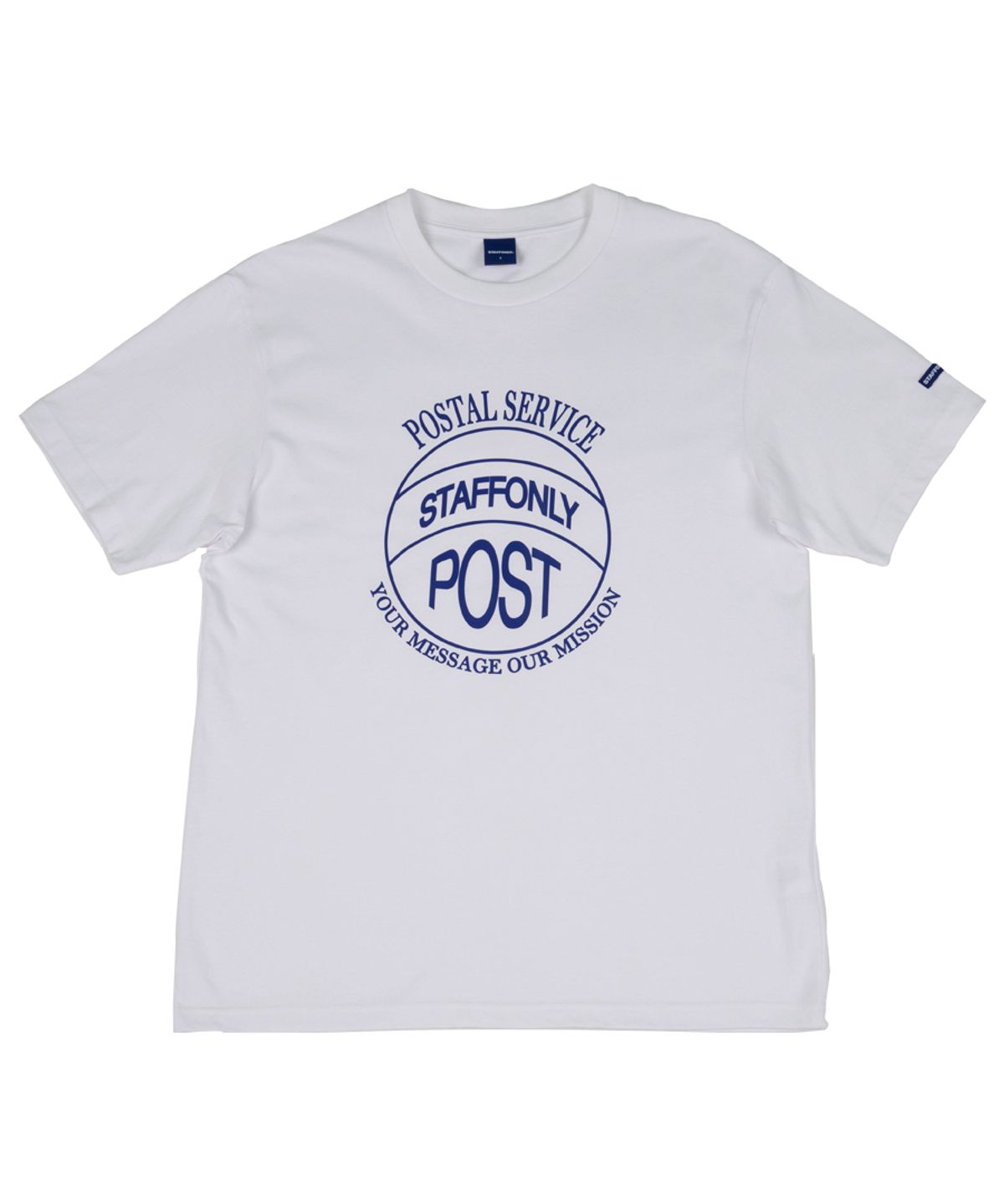 스텝온리(STAFFONLY) STAMP-FRONT TEE (WHITE)