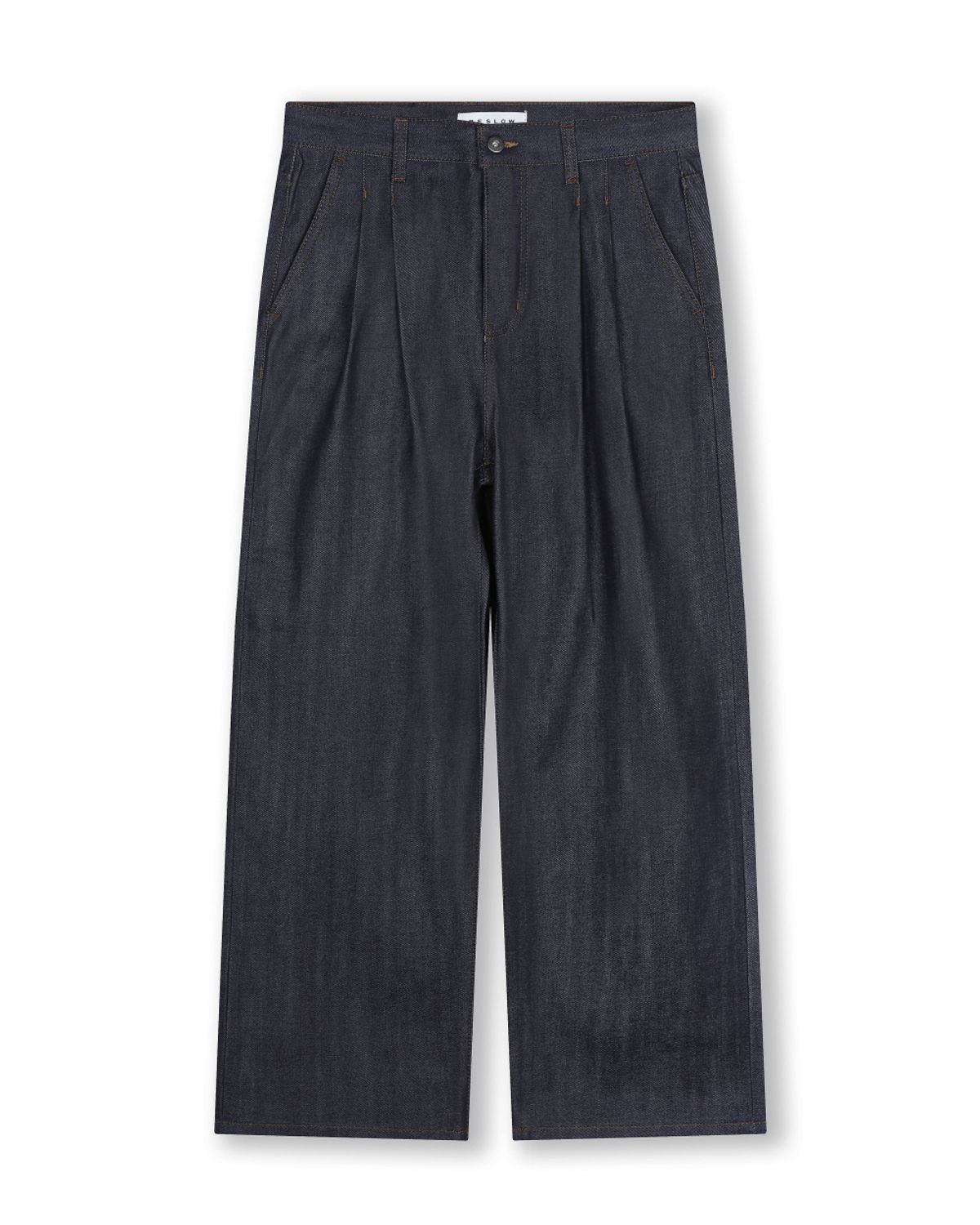 비슬로우(BESLOW) WIDE FIT TWO TUCK SELVAGE DENIM PANTS INDIGO