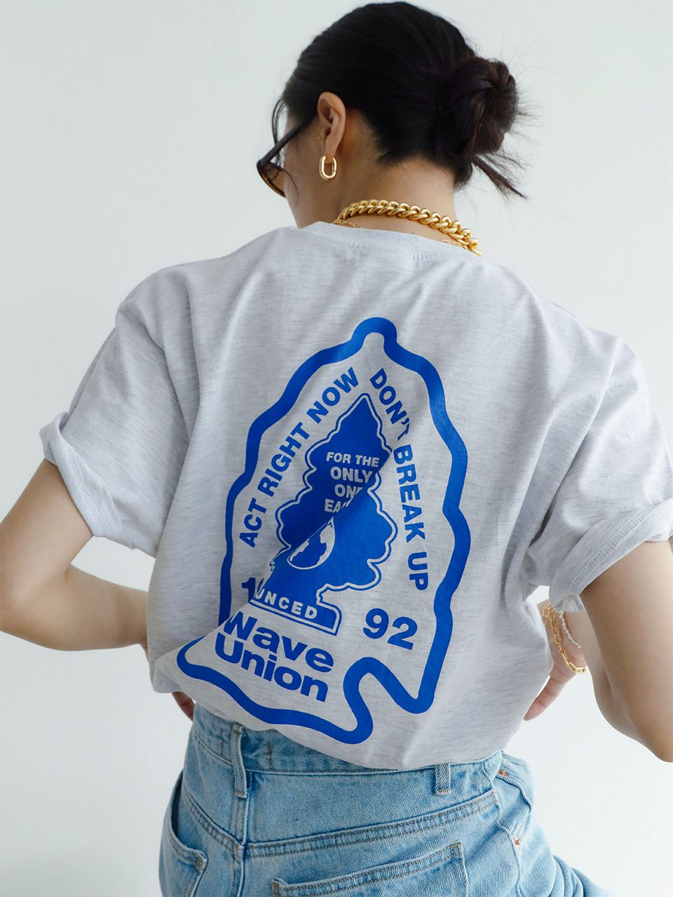 WAVE UNION★韓国★人気 Tree T-shirt heather gray 半袖Tシャツ MUSINSA | WAVE UNION Tree T-shirt heather gray