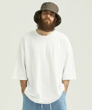 CB 오버 박스 반팔티 (화이트)