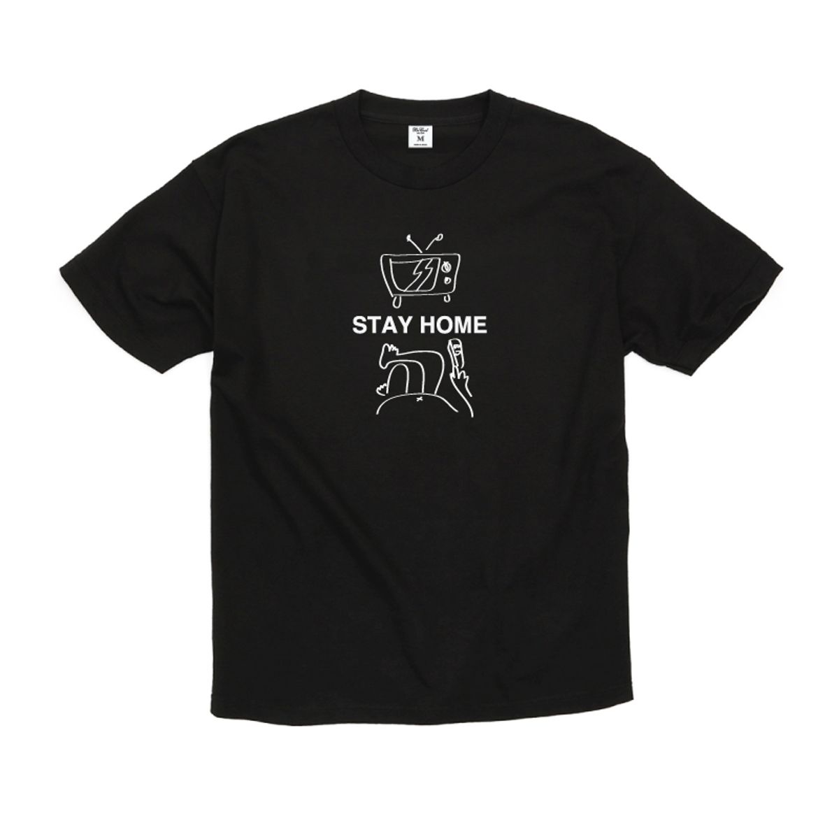 비쿨(BE COOL) STAY HOME T Black