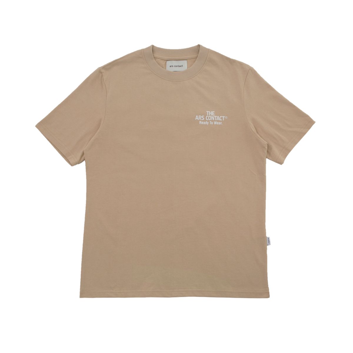 아르스 콘택트(ARSCONTACT) AC SIGNATURE TEE .BEIGE