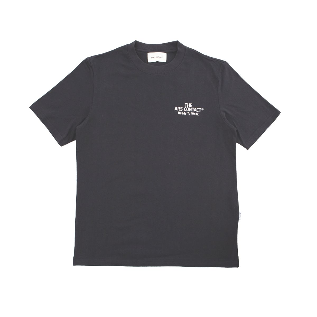 아르스 콘택트(ARSCONTACT) AC SIGNATURE TEE .DARK GRAY