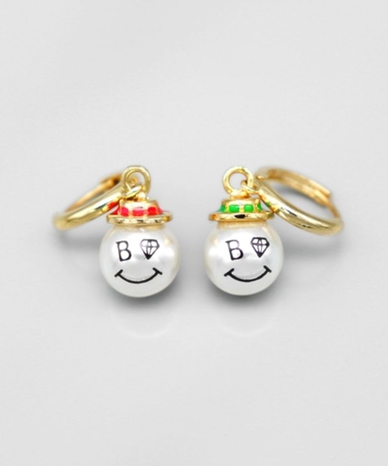 Gentle pearl smile ring Eearings 유니크한 젠틀 디자인 원터치 링 진주 귀걸이