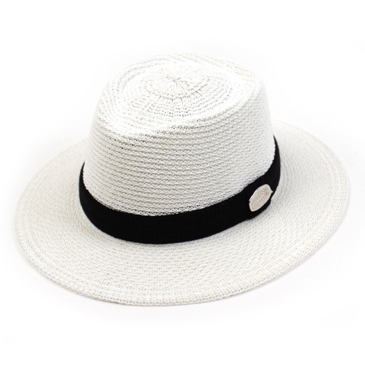유니버셜 케미스트리(UNIVERSAL CHEMISTRY) SV Metal Kint White Long Fedora 니트페도라