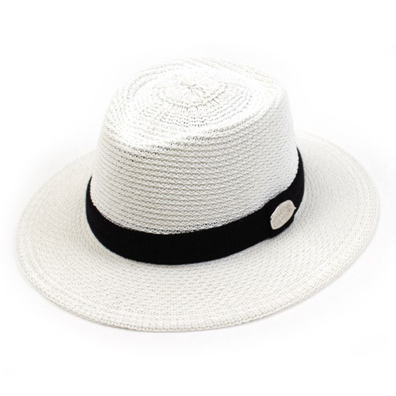 SV Metal Kint White Long Fedora 니트페도라