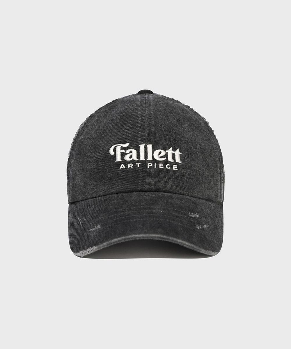 MUSINSA | FALLETT Damage Ball Cap Charcoal