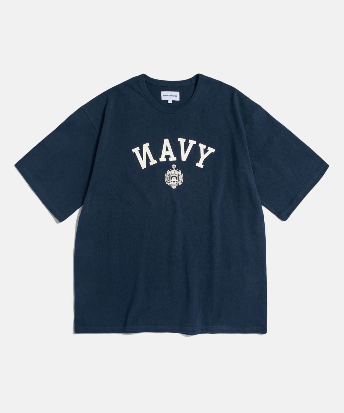 에스피오나지(ESPIONAGE) NAVAL Academy Heavyweight Tee Navy