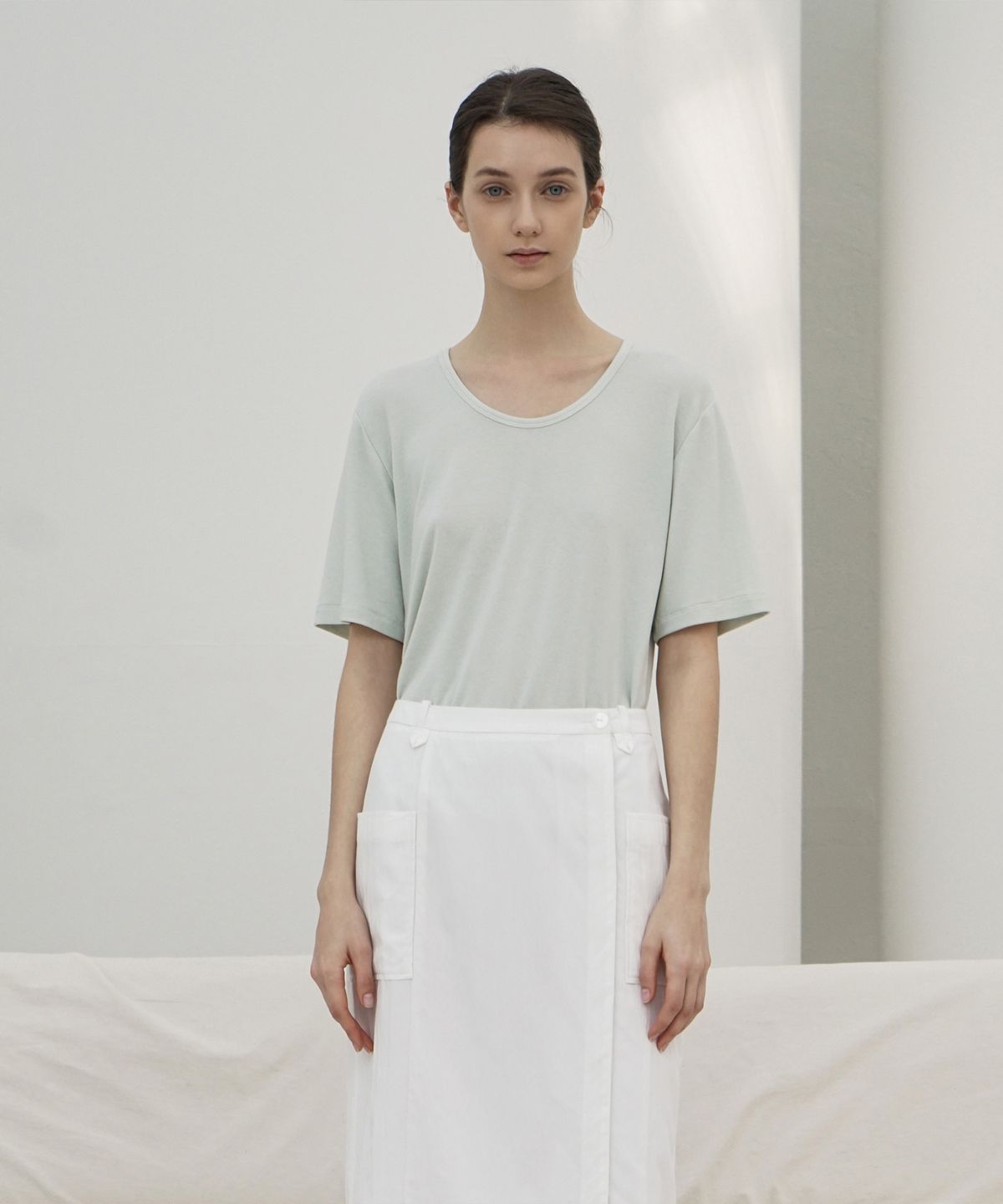 리이(RE RHEE) RELAXED FIT ORGANIC T SHIRT