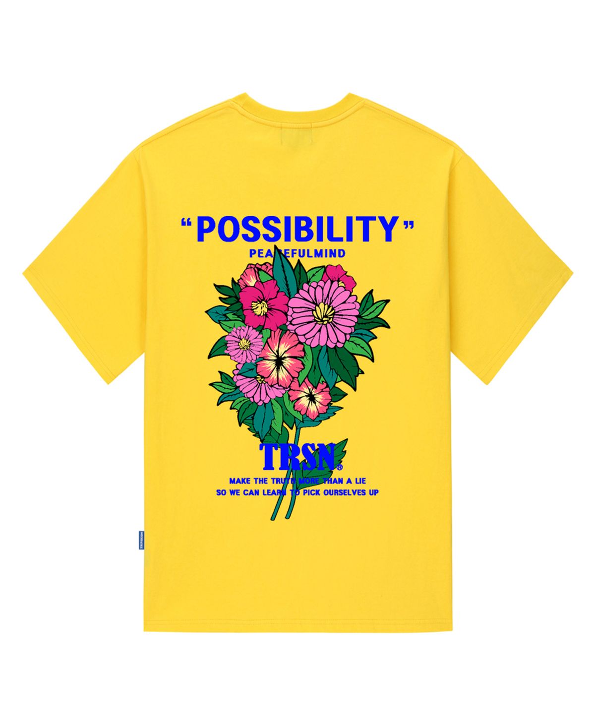 트립션(TRIPSHION) POSSIBILITY FLOWER 티셔츠 - 옐로우