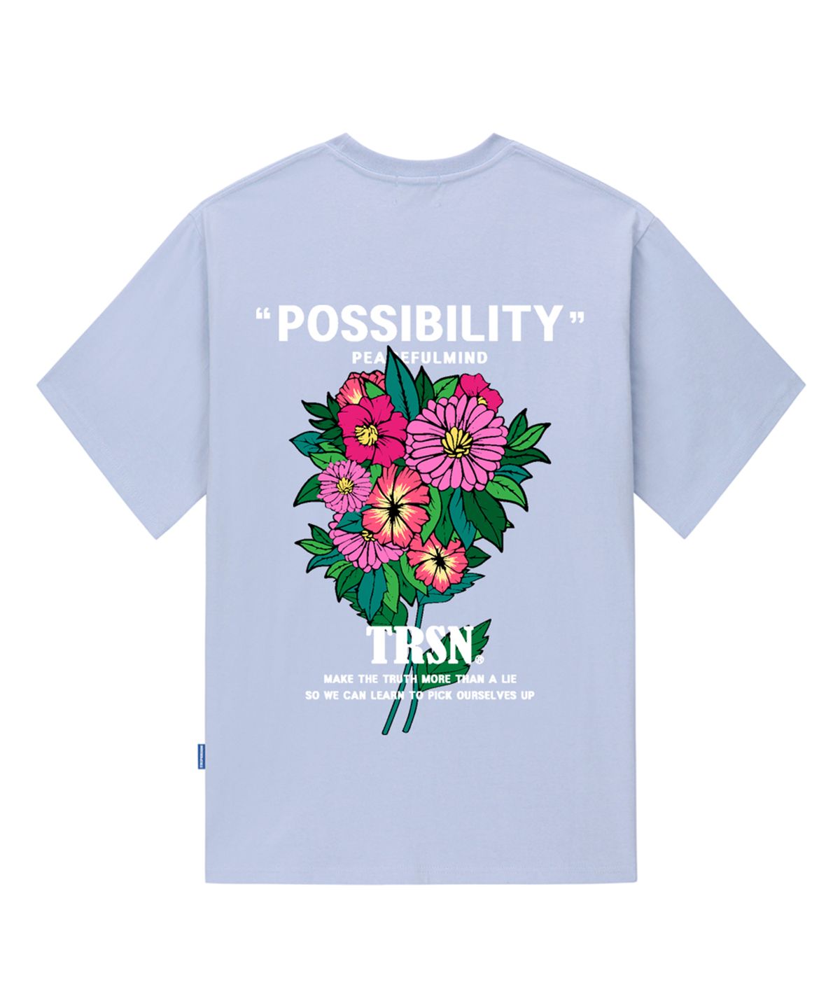 트립션(TRIPSHION) POSSIBILITY FLOWER 티셔츠 - 퍼플