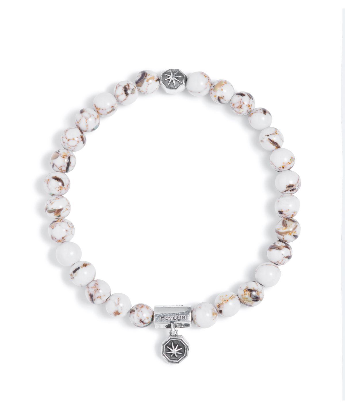 라모랭(RAMOLIN) Shell Bead Silver Bracelet