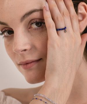 라피스라줄리 하트 링