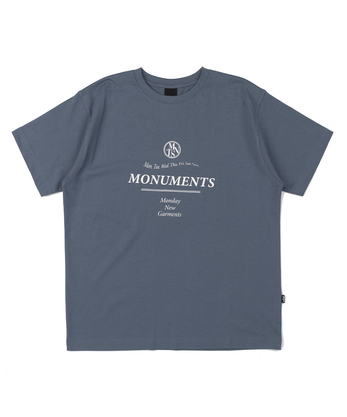 모뉴먼트(MONUMENTS) CALENDAR T-SHIRTS (INDIGO BLUE)