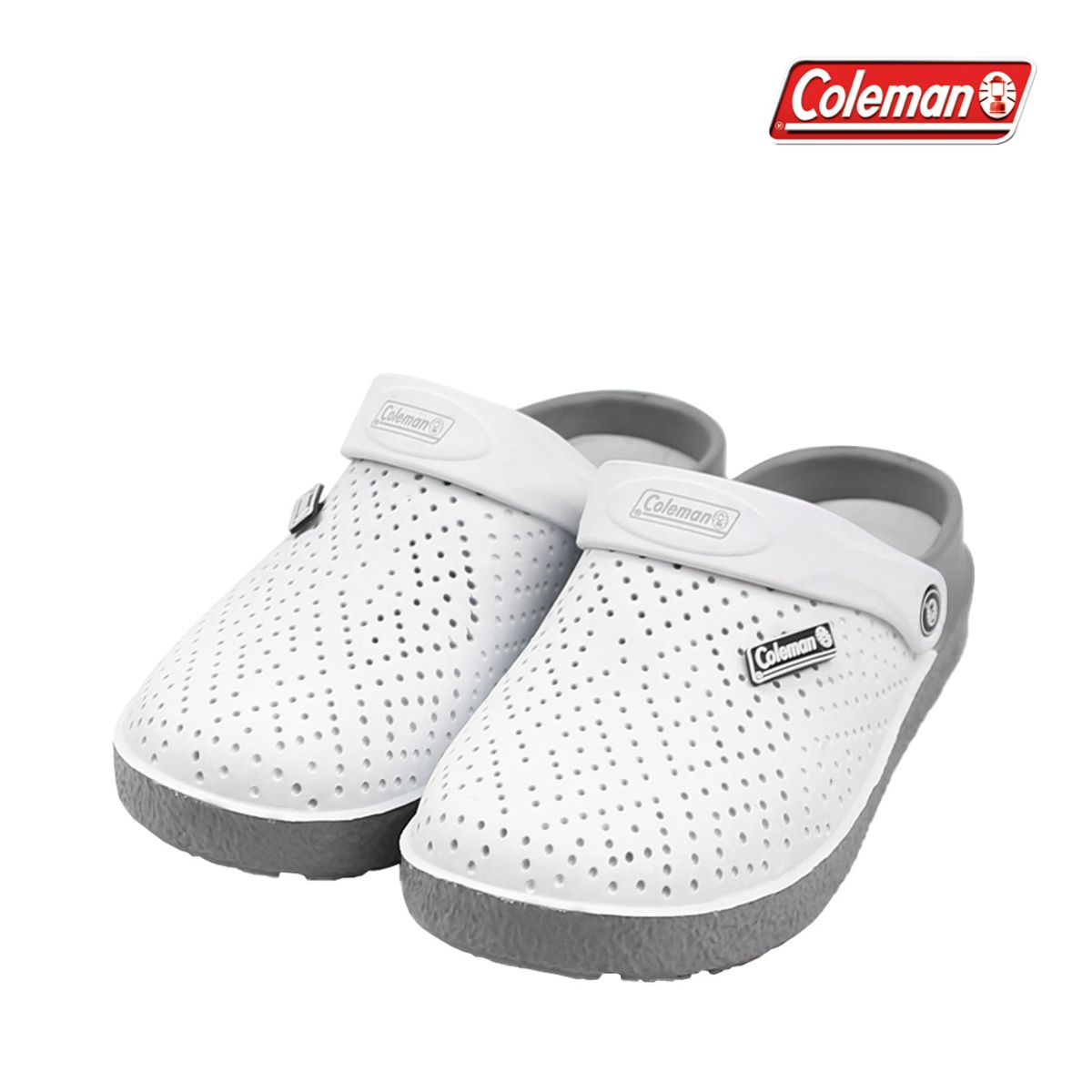 콜맨슈즈(COLEMAN SHOES) 월터 성인 슬리퍼 클로그 화이트