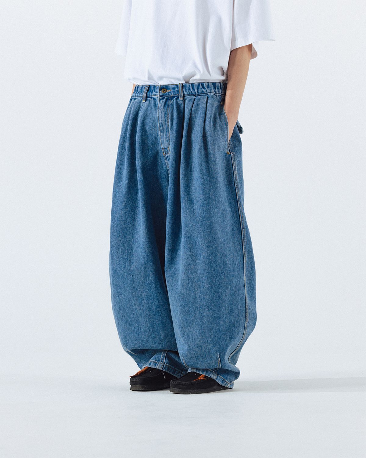 MUSINSA | ANGLAN Stone Vintage Denim Balloon Pants