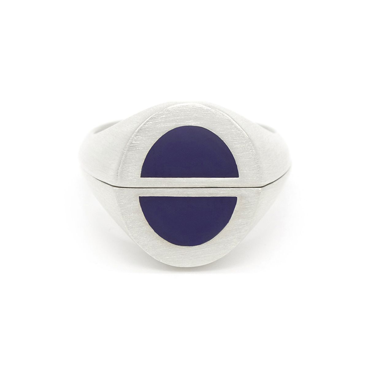 오드콜렛(ODDCOLLET) half signet ring 002 (blue)