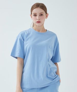 베이직로고 티셔츠 (스카이블루)