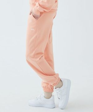 로고 트레이닝 팬츠 (네온 오렌지)